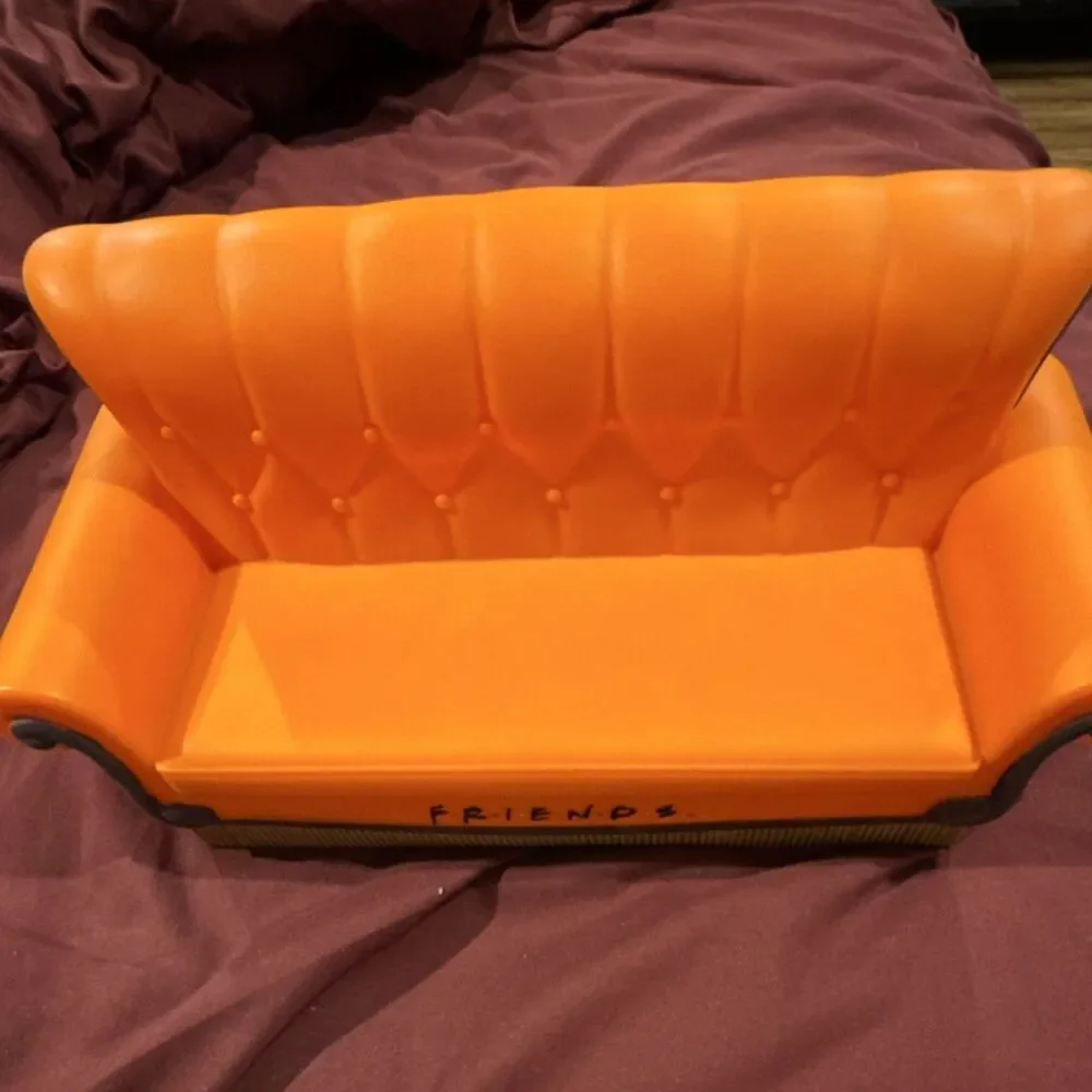Friends Central Perk Couch Orange Collectible Character Plastic Piggy Bank